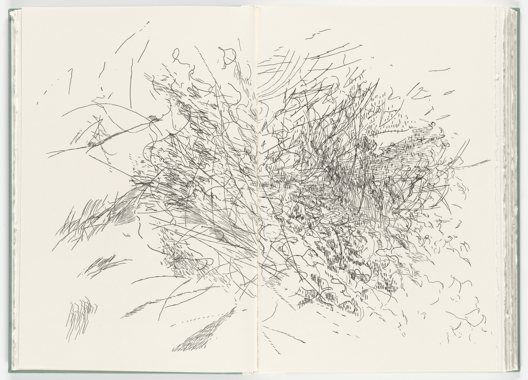Julie Mehretu. Untitled (plate, folio 51-52) from Poetry of Sappho. 2011
