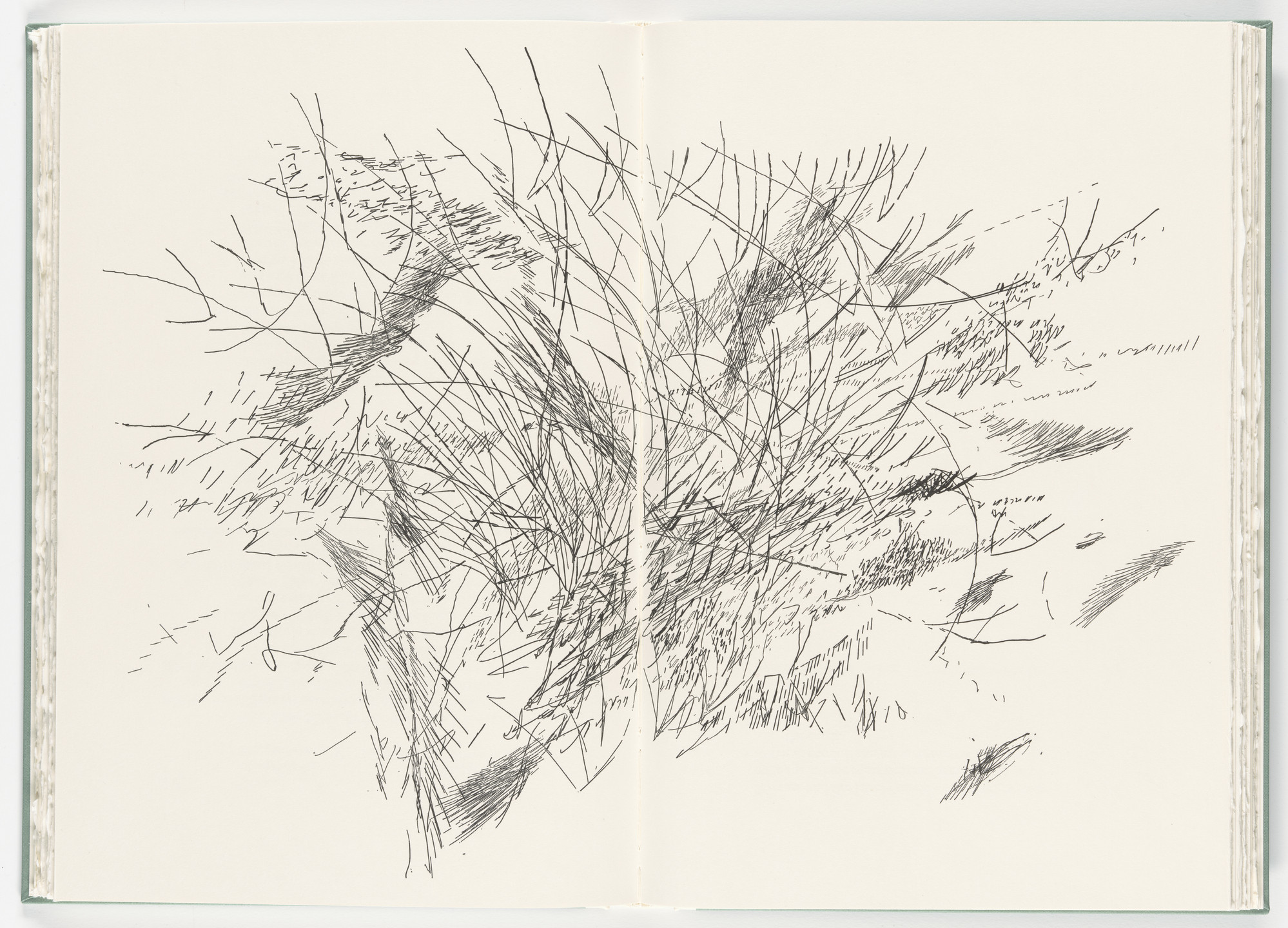Julie Mehretu. Untitled (plate, folio 31-32) from Poetry of Sappho. 2011
