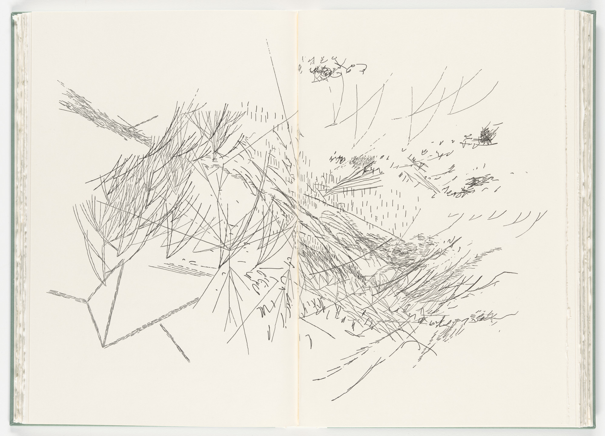 Julie Mehretu. Untitled (plate, folio 35-36) from Poetry of Sappho. 2011