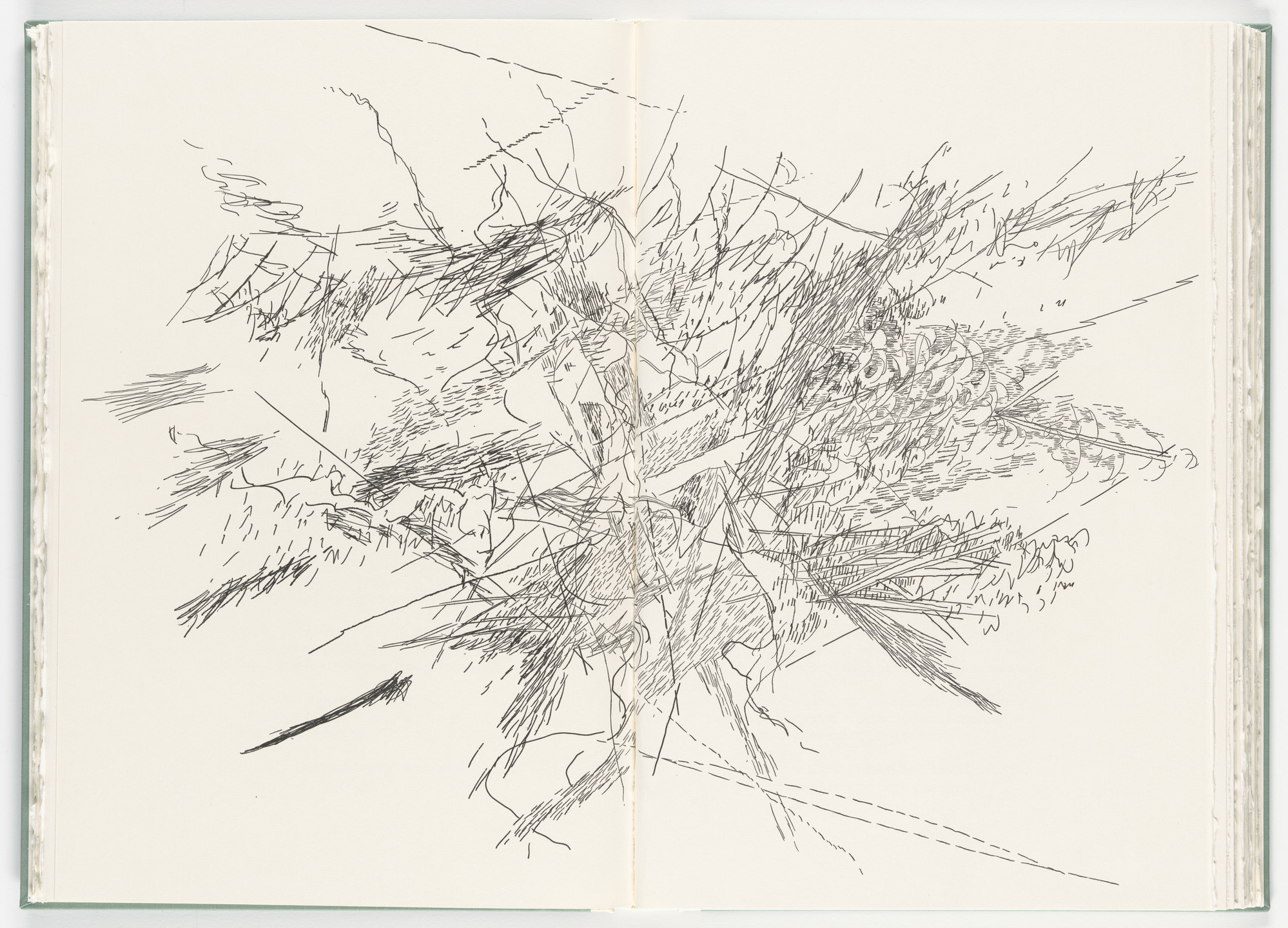 Julie Mehretu. Untitled (plate, folio 43-44) from Poetry of Sappho. 2011