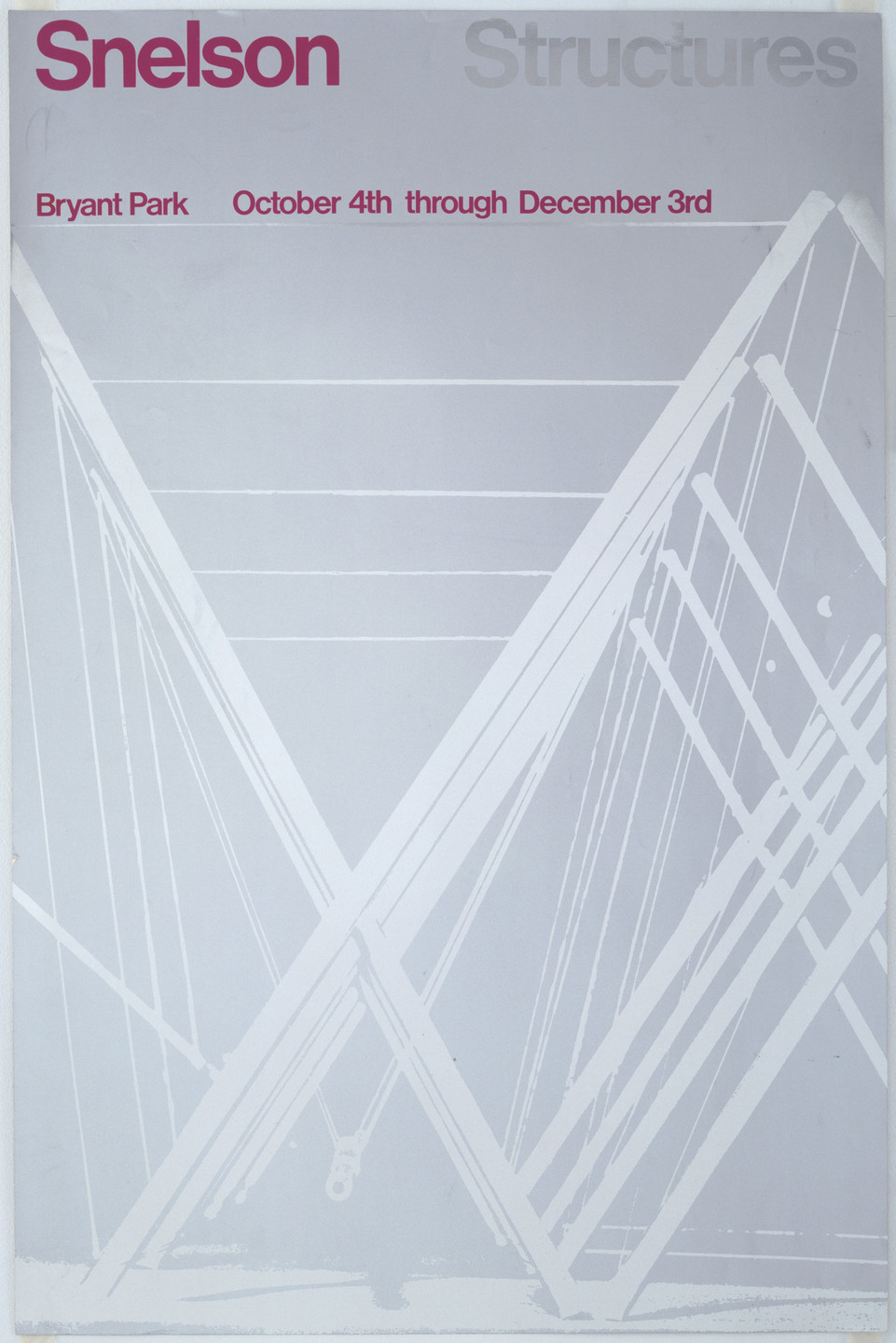 Peter Gee. Snelson Structures. 1968