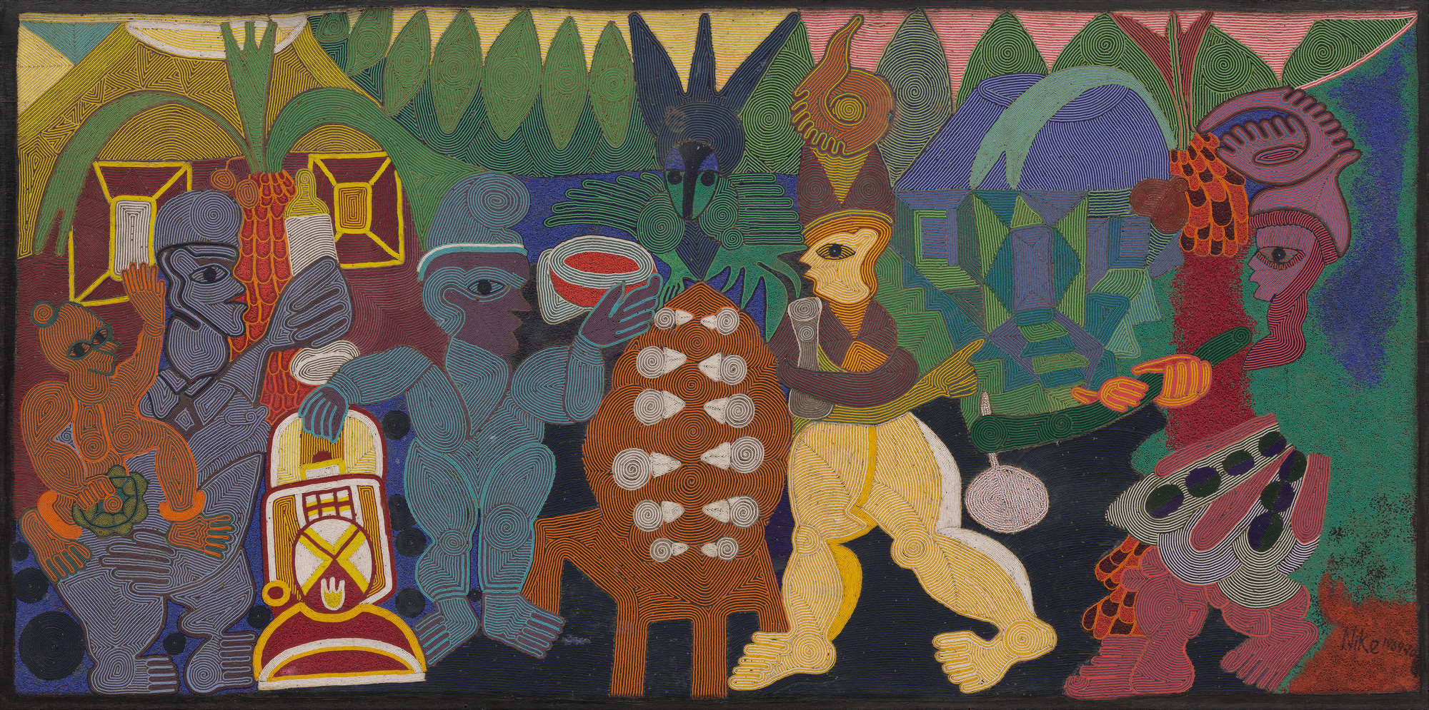 Nike Davies-Okundaye. The Palm Wine Tapper and Ayo Game