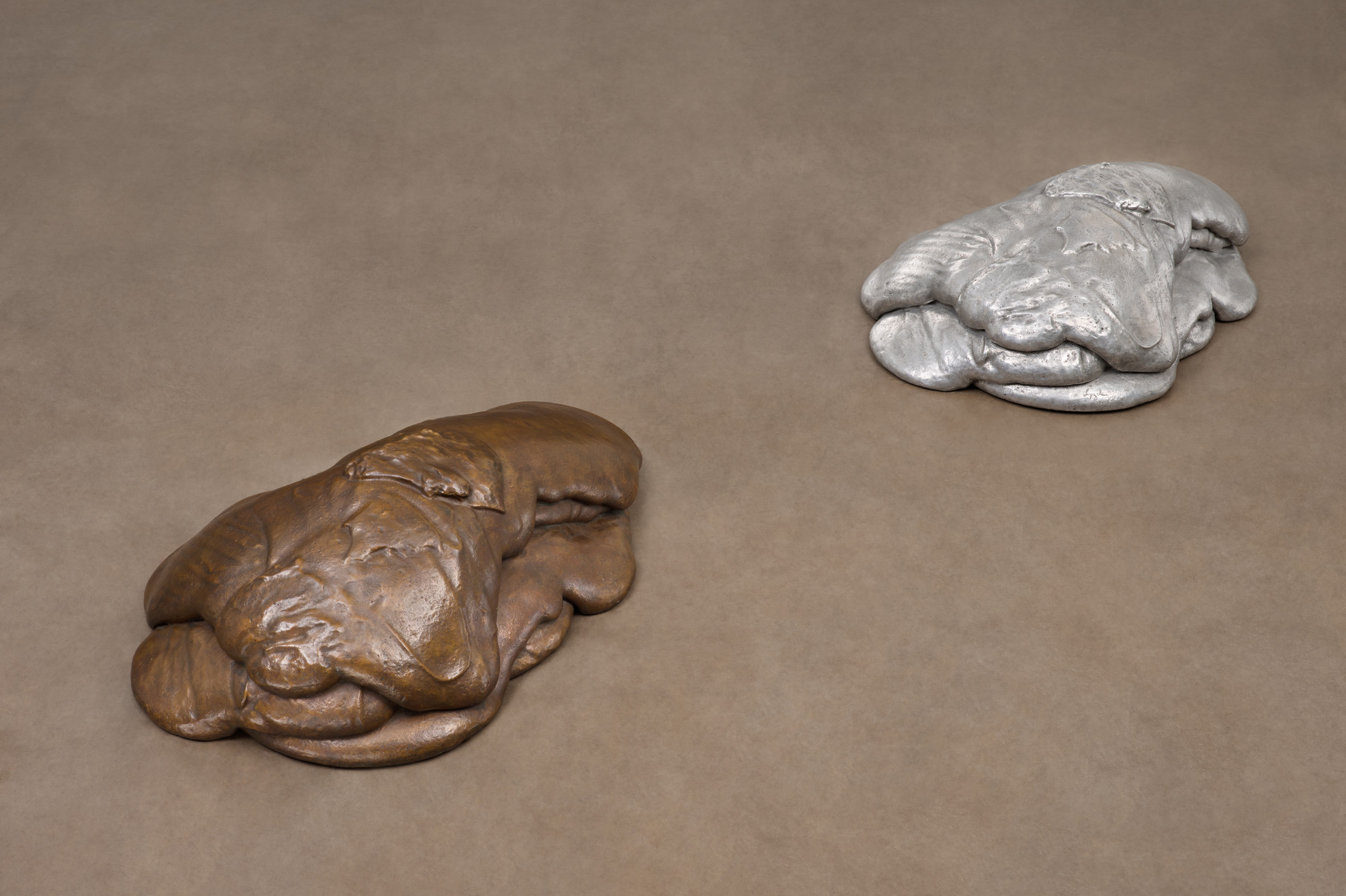 Lynda Benglis. Modern Art (Pair). 1974 (cast from 1970 foam sculpture)