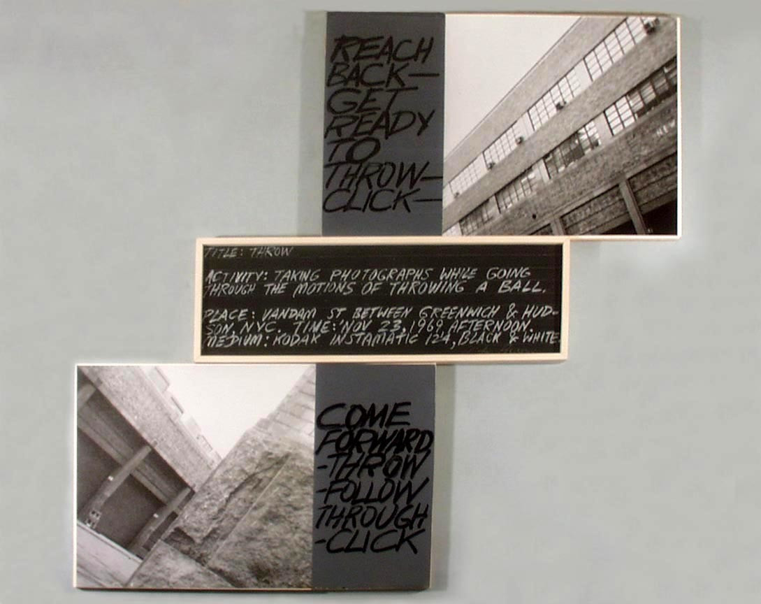 Vito Acconci. Throw. 1969