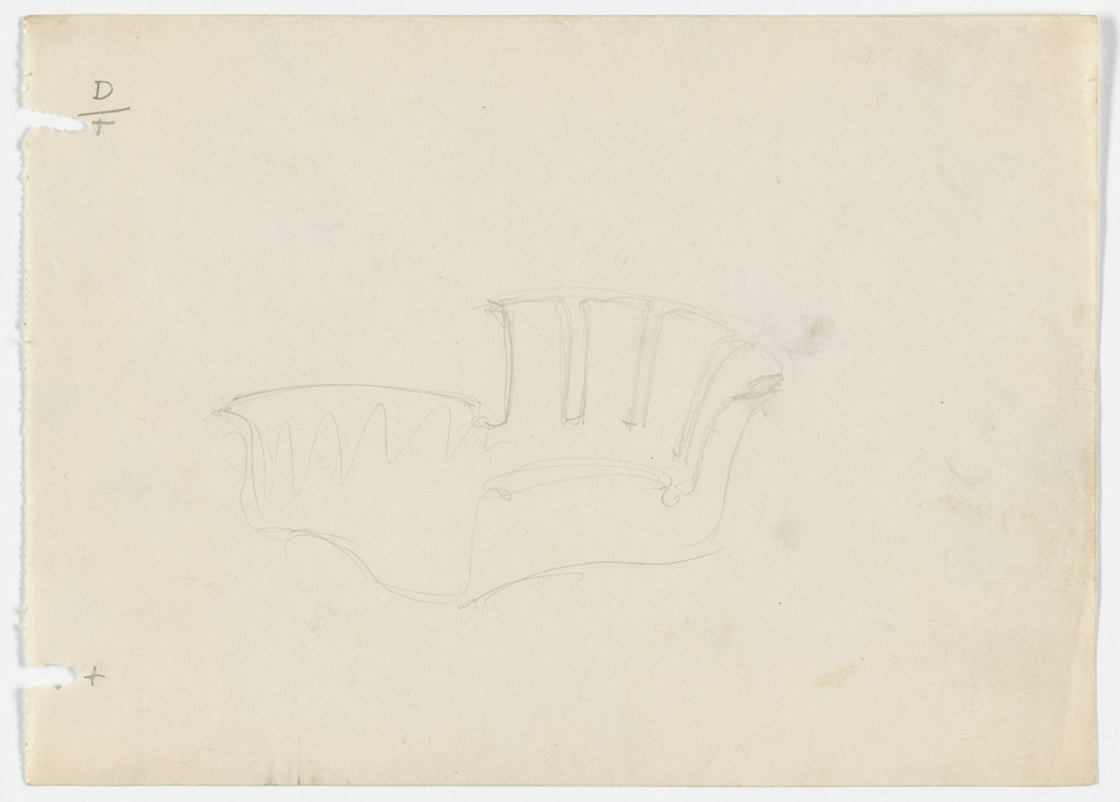 Conchoidal Chair with Arms (Perspective)