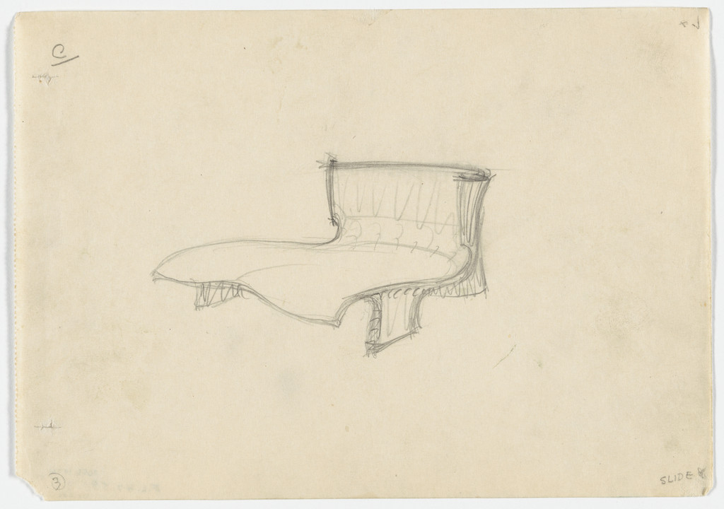 Conchoidal Chair (Perspective sketch)