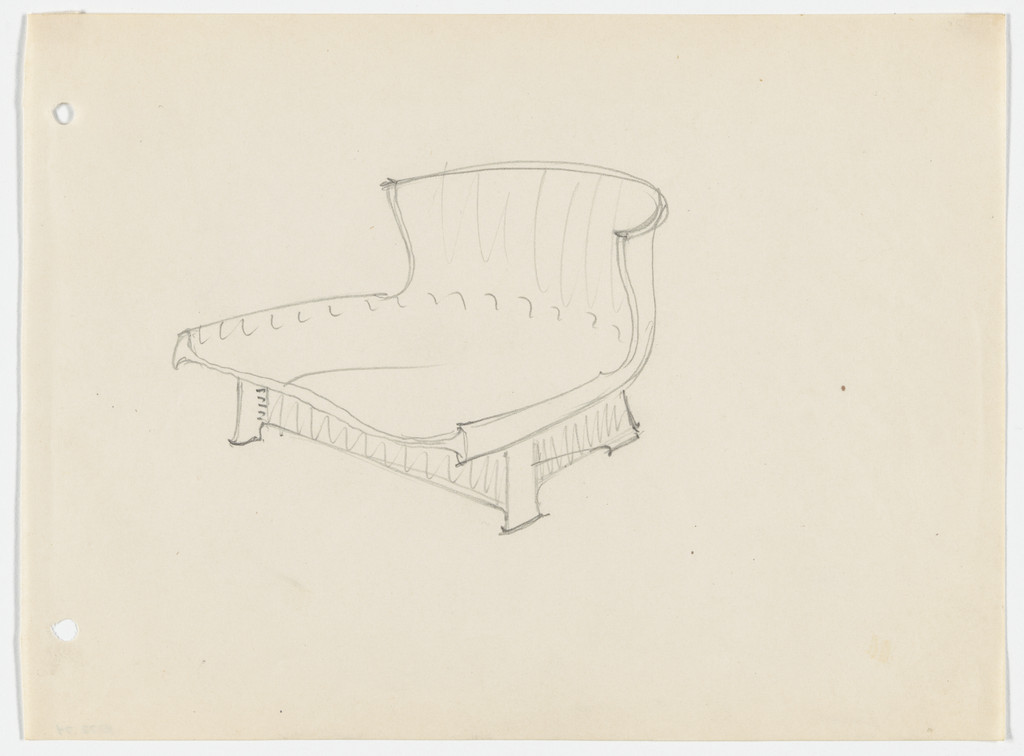 Conchoidal Chair without Arms (Perspective)