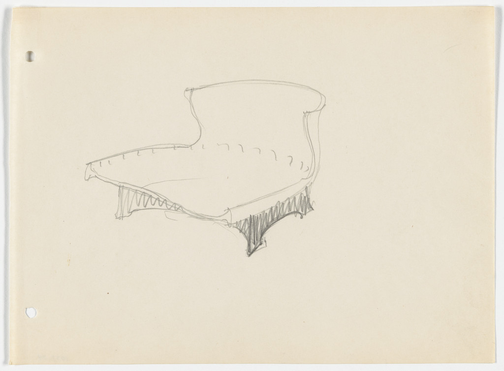 Conchoidal Chair without Arms (Perspective)