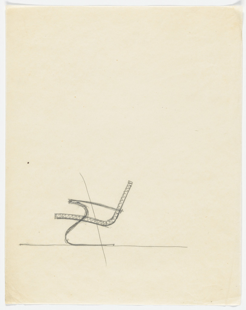 Lounge Chair with Arms (Elevation sketch)