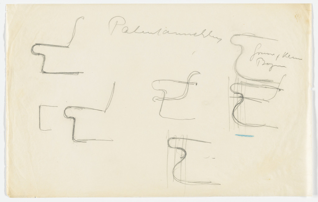 Chair with and without Arms (Elevation sketches)