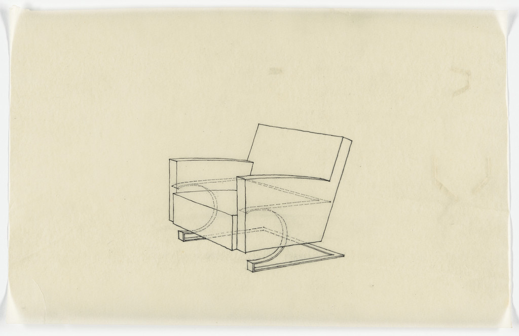 Chair with Arms (Perspective sketch)
