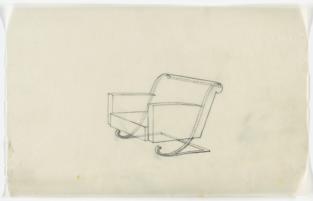 Chair with Arms (Perspective sketch)