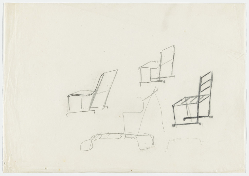 Four Chairs (Perspective sketch)