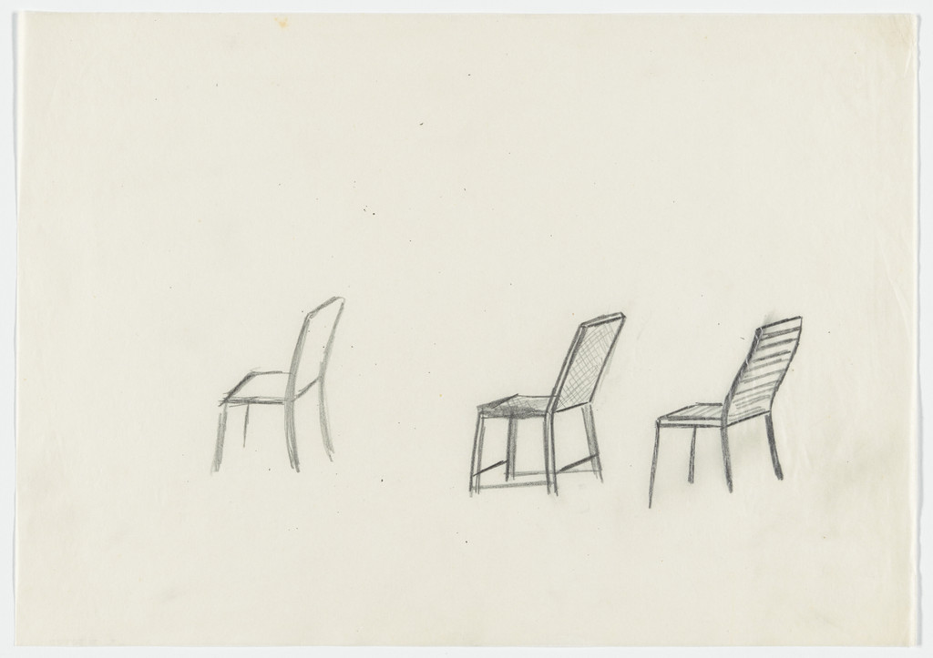 Three Chairs (Perspective sketch)