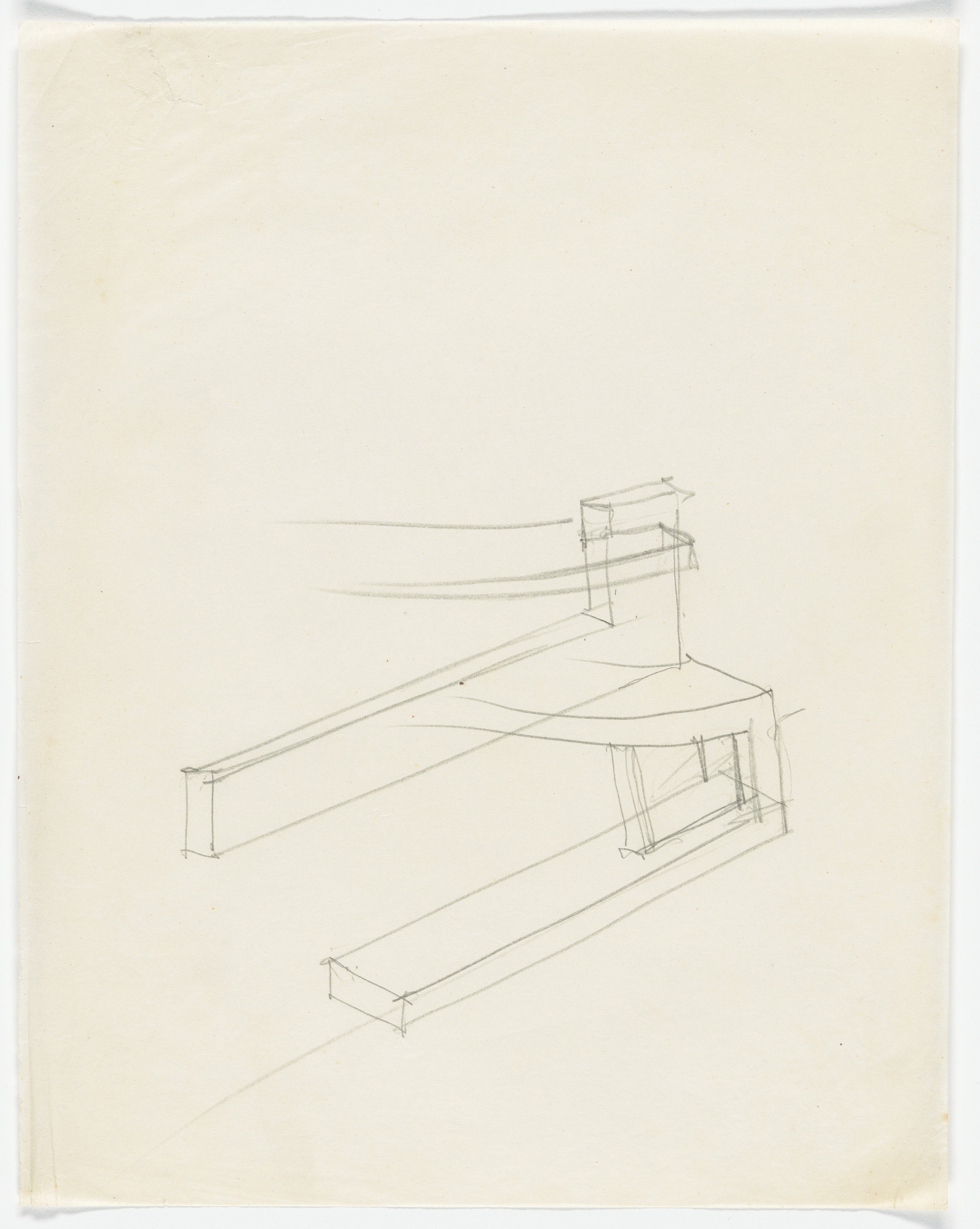 Ludwig Mies van der Rohe. Spring Connection Details (Perspective sketches)