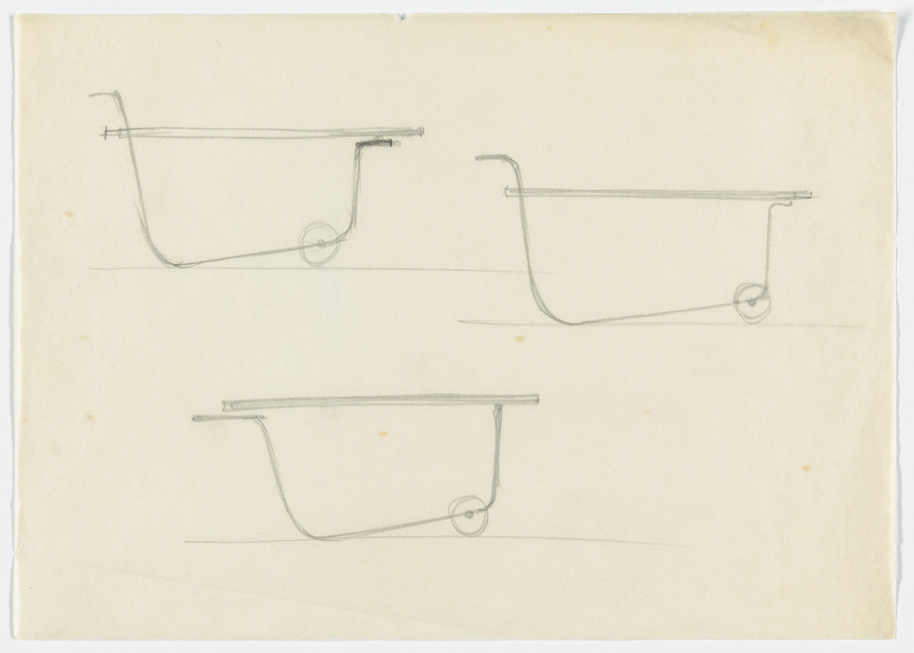 Serving Cart (Elevation sketches)