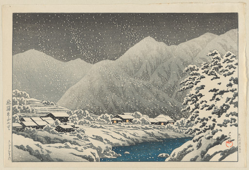 Snow Scene in Hida Province