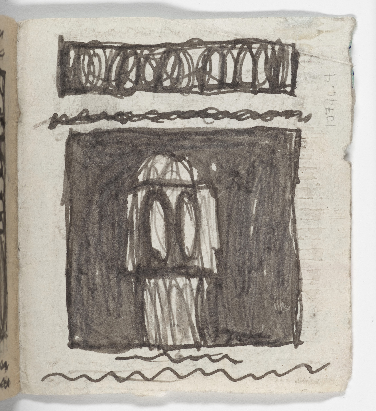 James Castle. Untitled (Sun Valley Lodge Peas Book). c. 1940