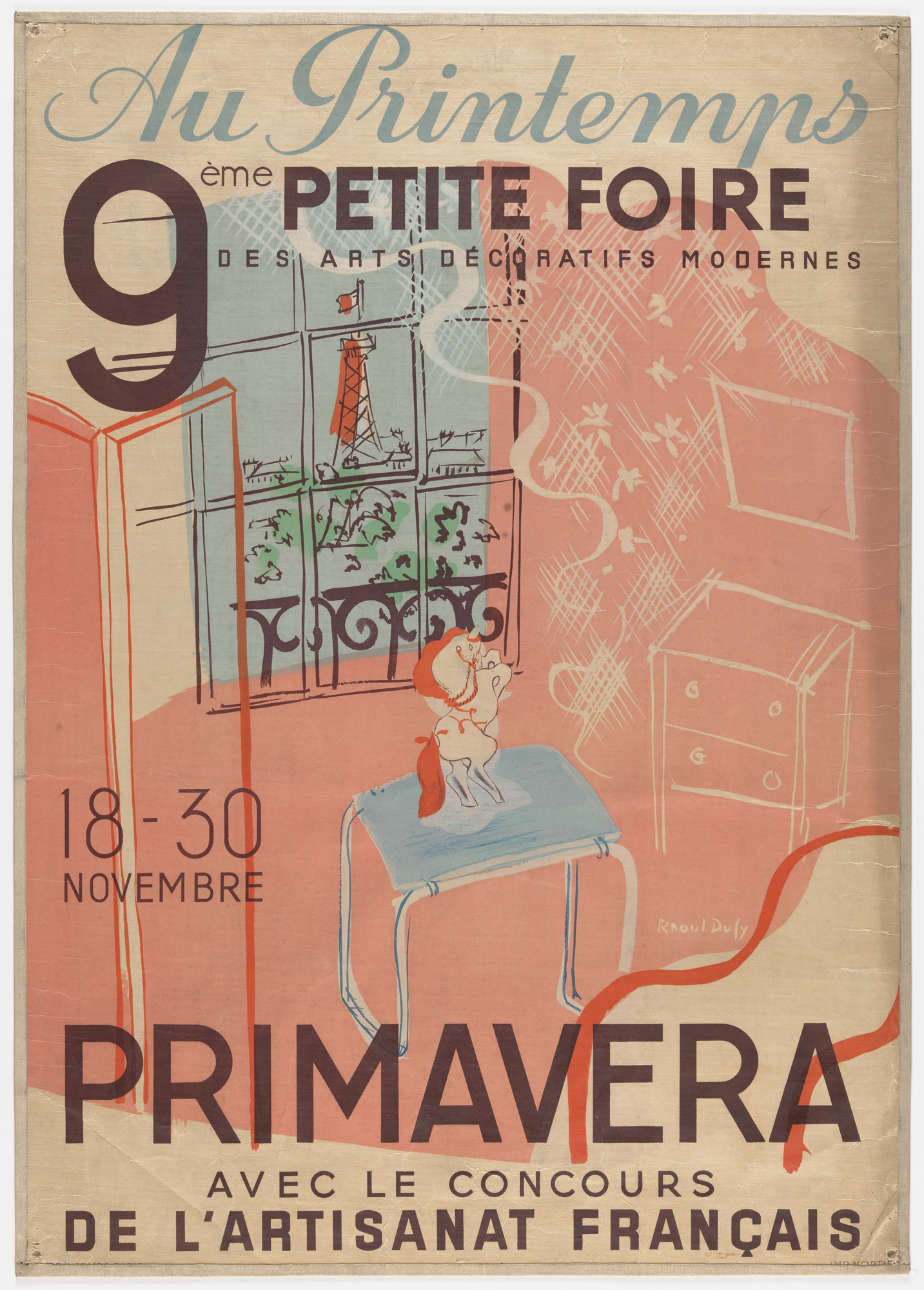 Raoul Dufy. Au Printemps 9 Petite Foire - Primavera - de l'Artisanat Francais