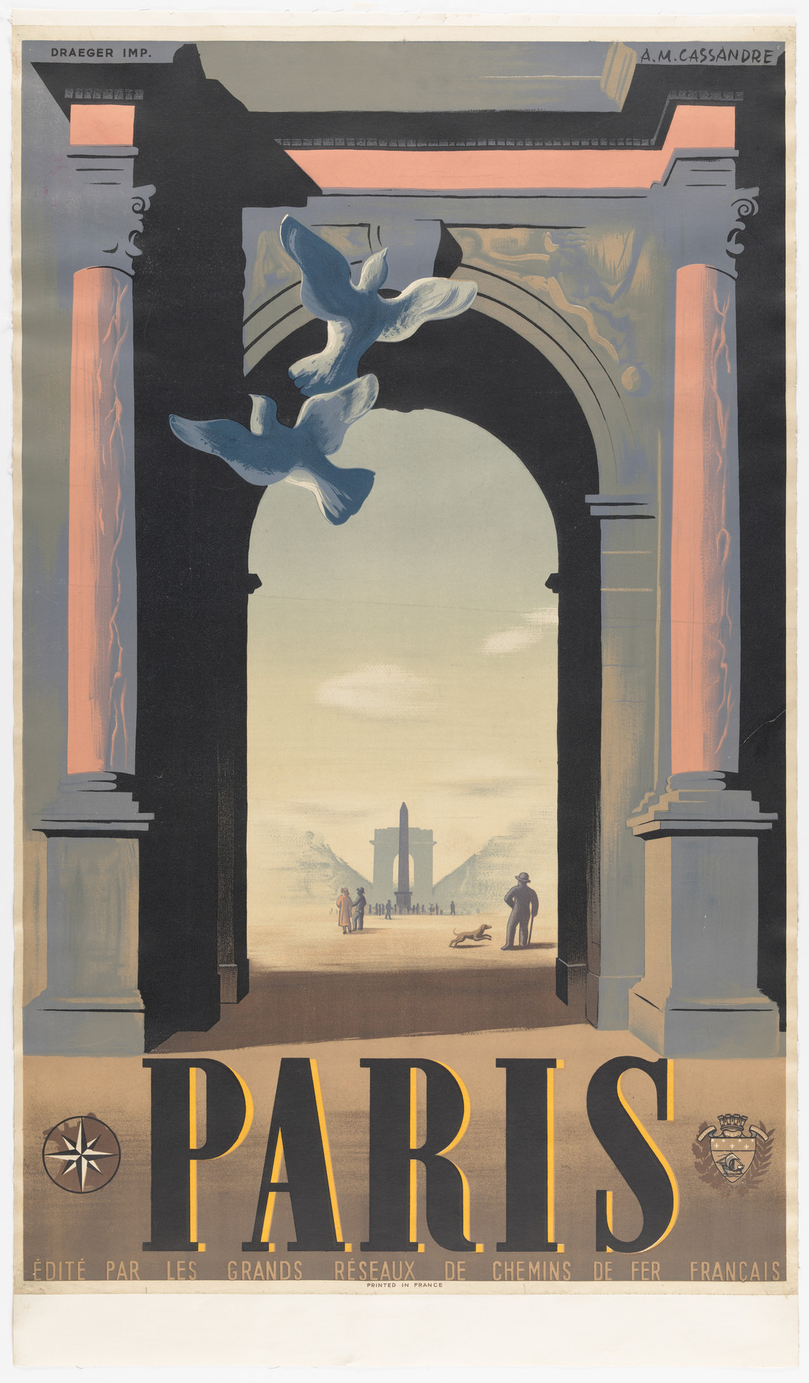 PRUNIER by A.M. CASSANDRE 1930s リトグラフ額付 A. M. Cassandre. Paris. 1935 | MoMA