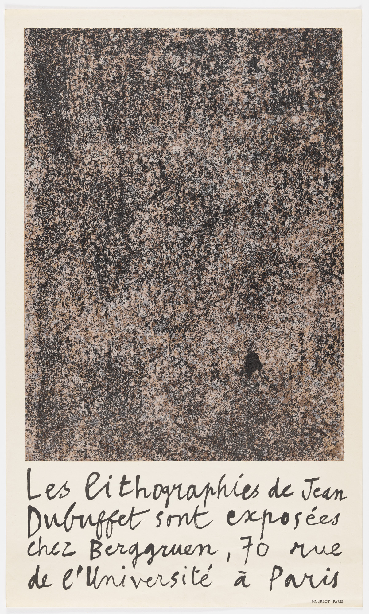 Jean Dubuffet. Les lithographies de Jean Dubuffet sont exposées chez Berggruen