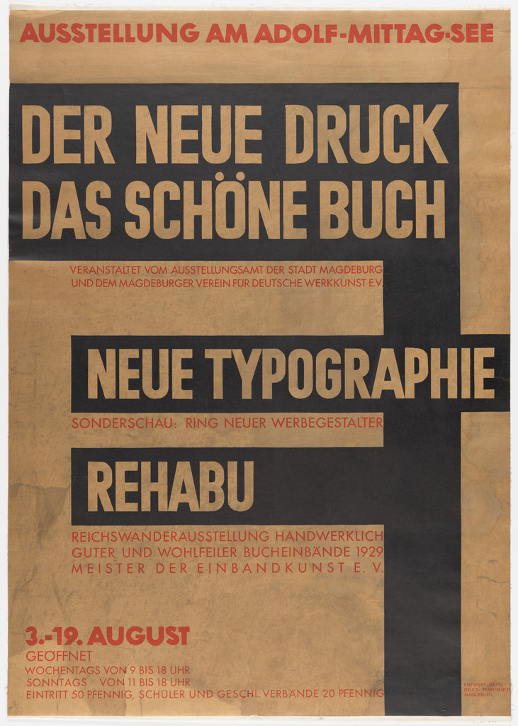 Der neue Druck, das schöne Buch