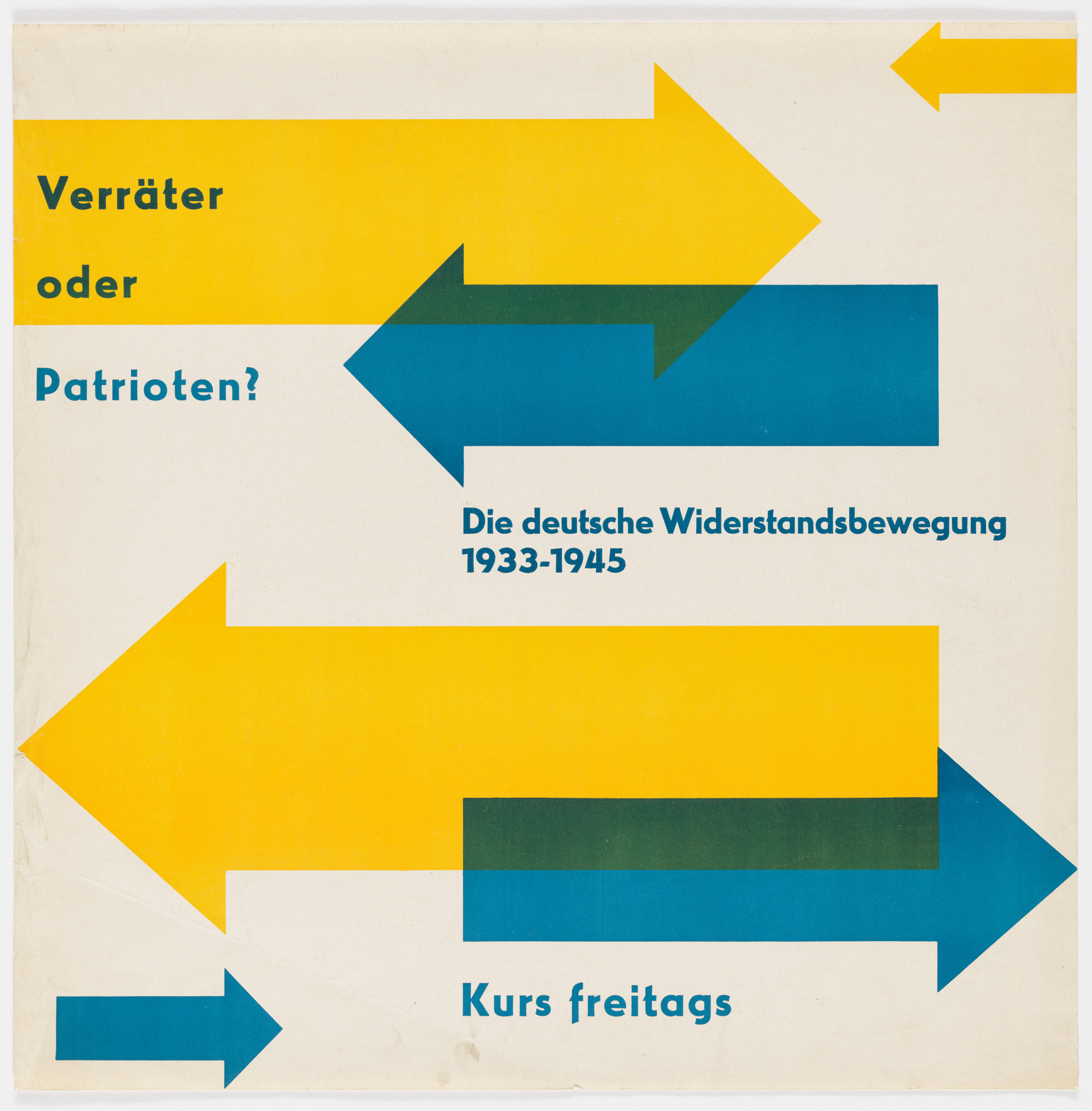 Otl Aicher (also known as Otto Aicher). Verräter oder Patrioten?