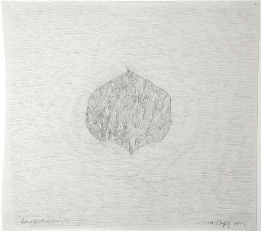 Marcia Hafif. Hand Drawing. 1977