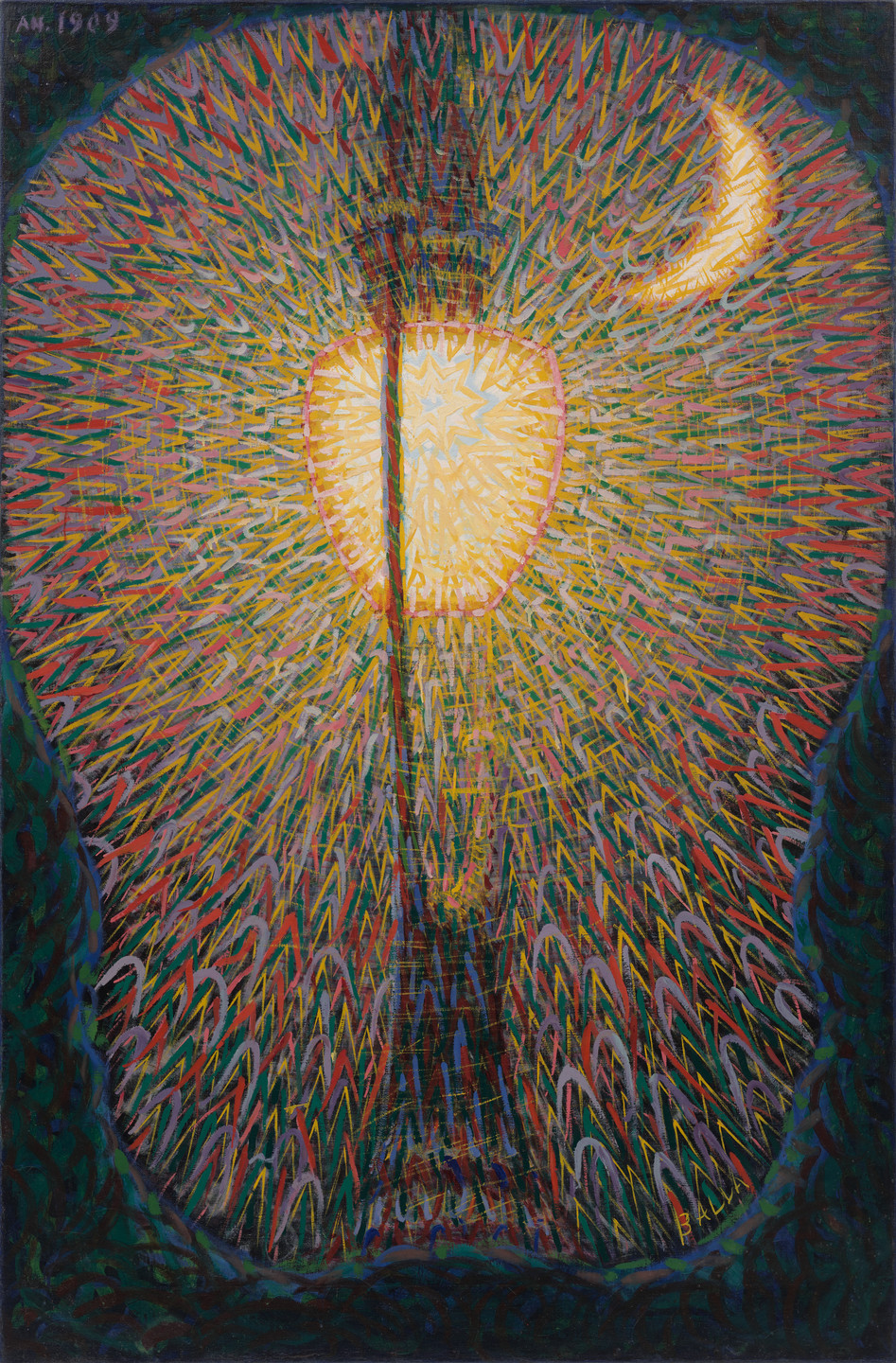 Giacomo Balla. Street Light. c. 1910-11 (dated on painting 1909)