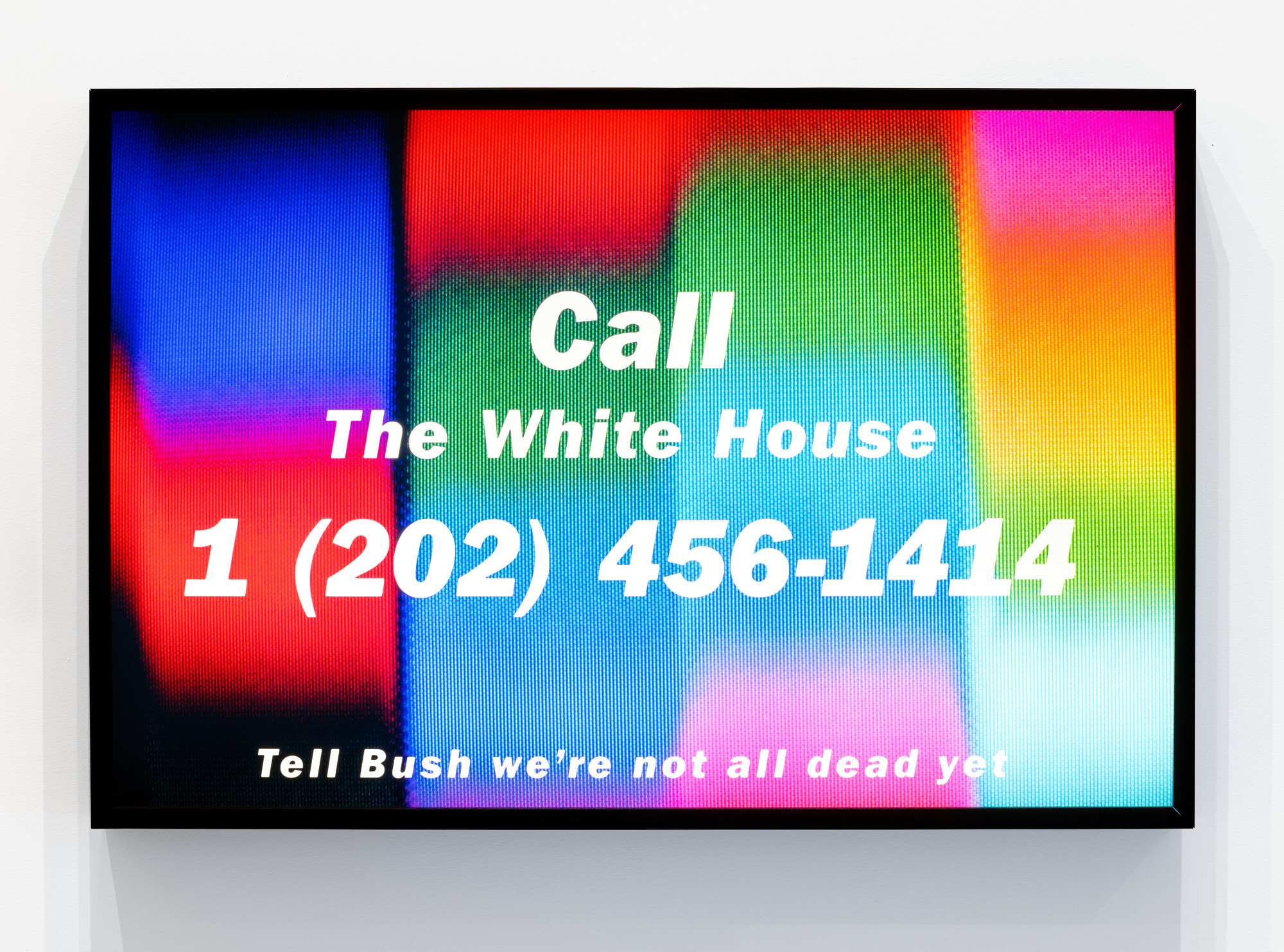 Donald Moffett. Call the White House. 1990 | MoMA