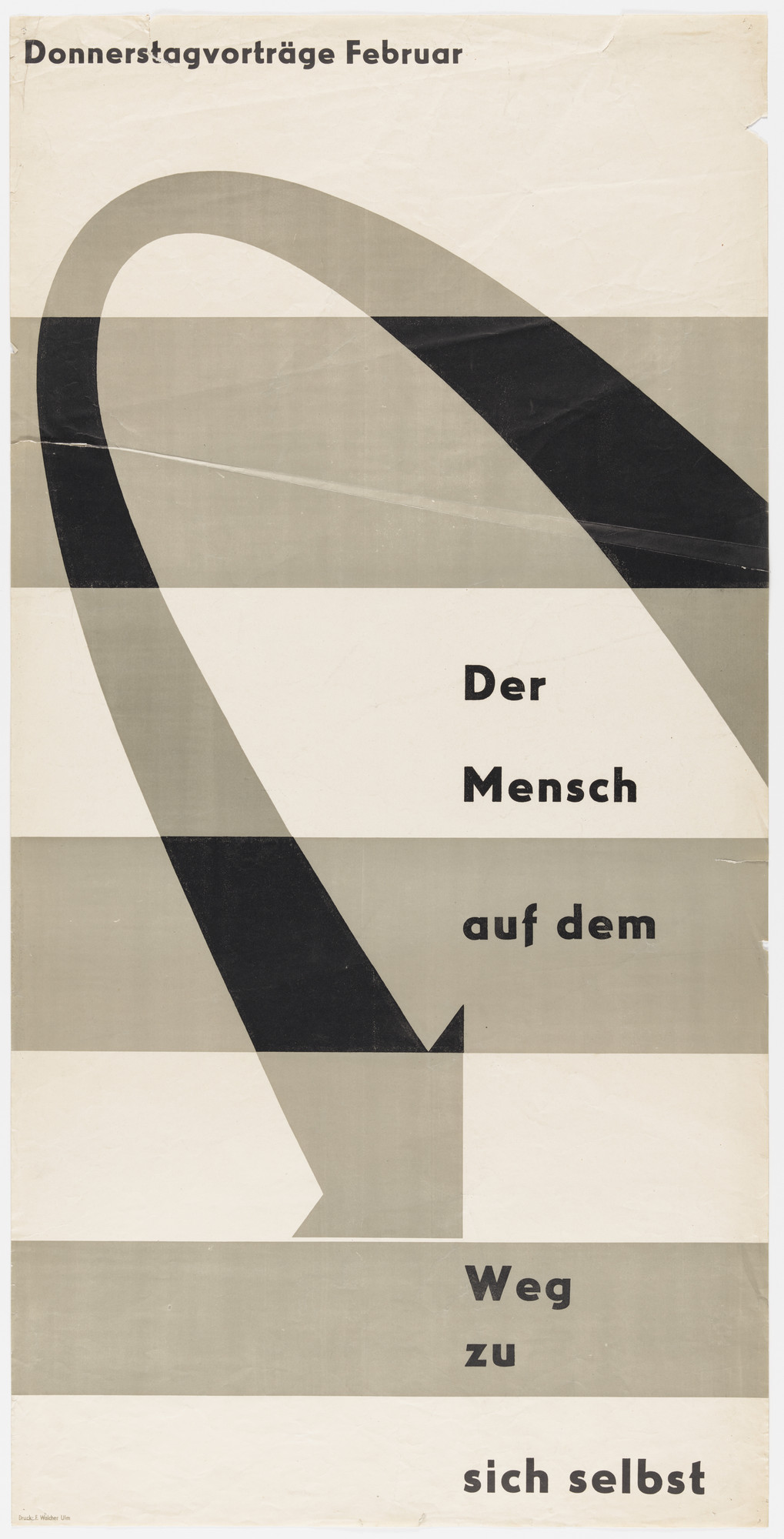 Otl Aicher (also known as Otto Aicher). Donnerstagvorträge im Februar