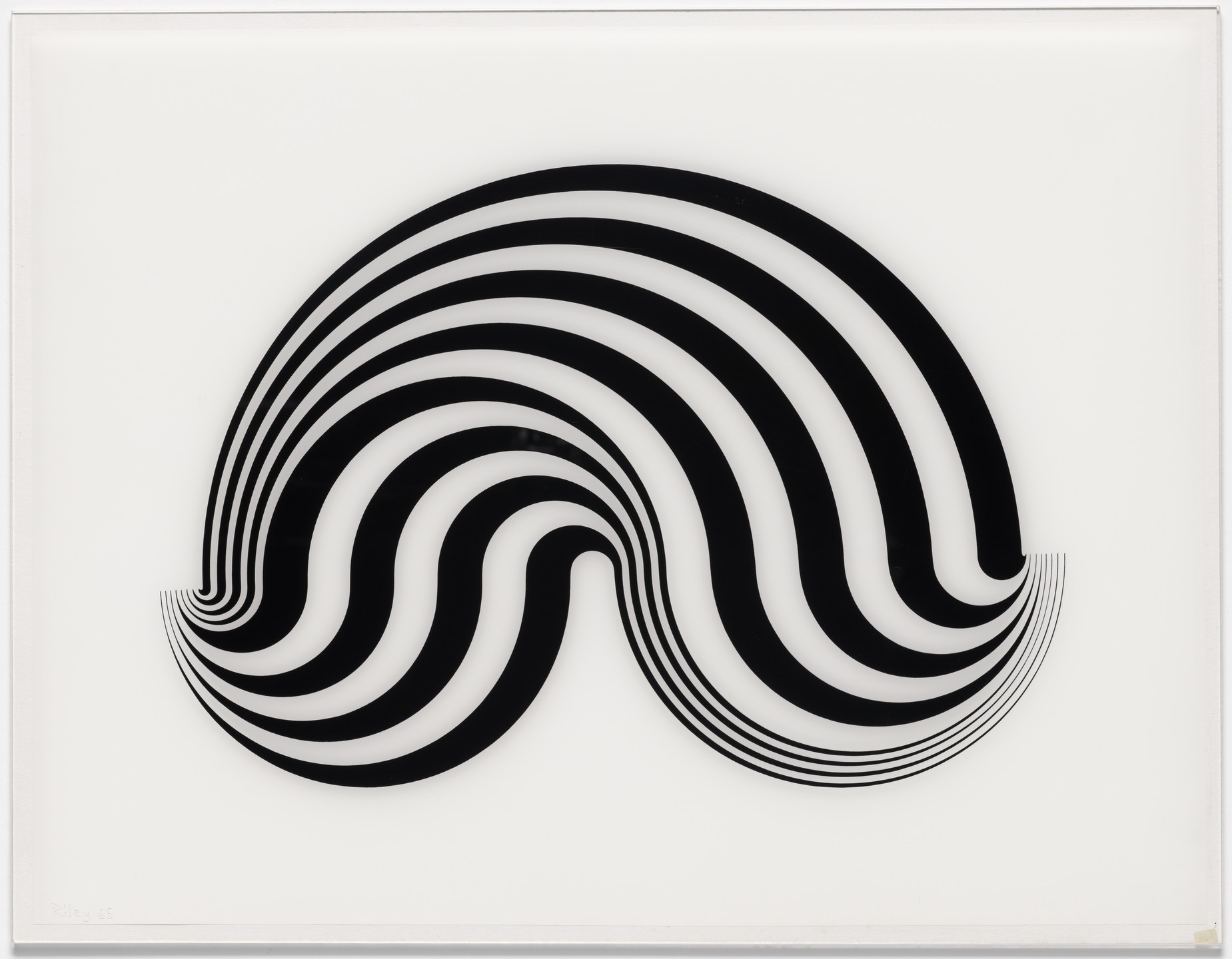 Bridget Riley. Untitled (Fragment 5) from Fragments. 1965