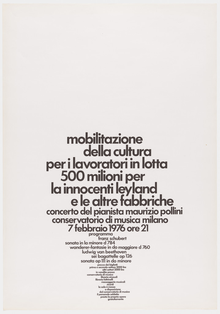 Mobilitazione della cultura per i lavoratori in lotta Pollini Milano
