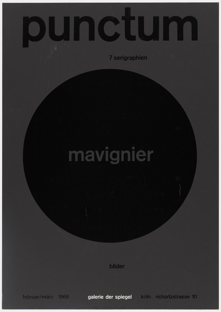 Punctum - 7 Serigraphien - Mavignier - Galerie der Spiegel - 1966