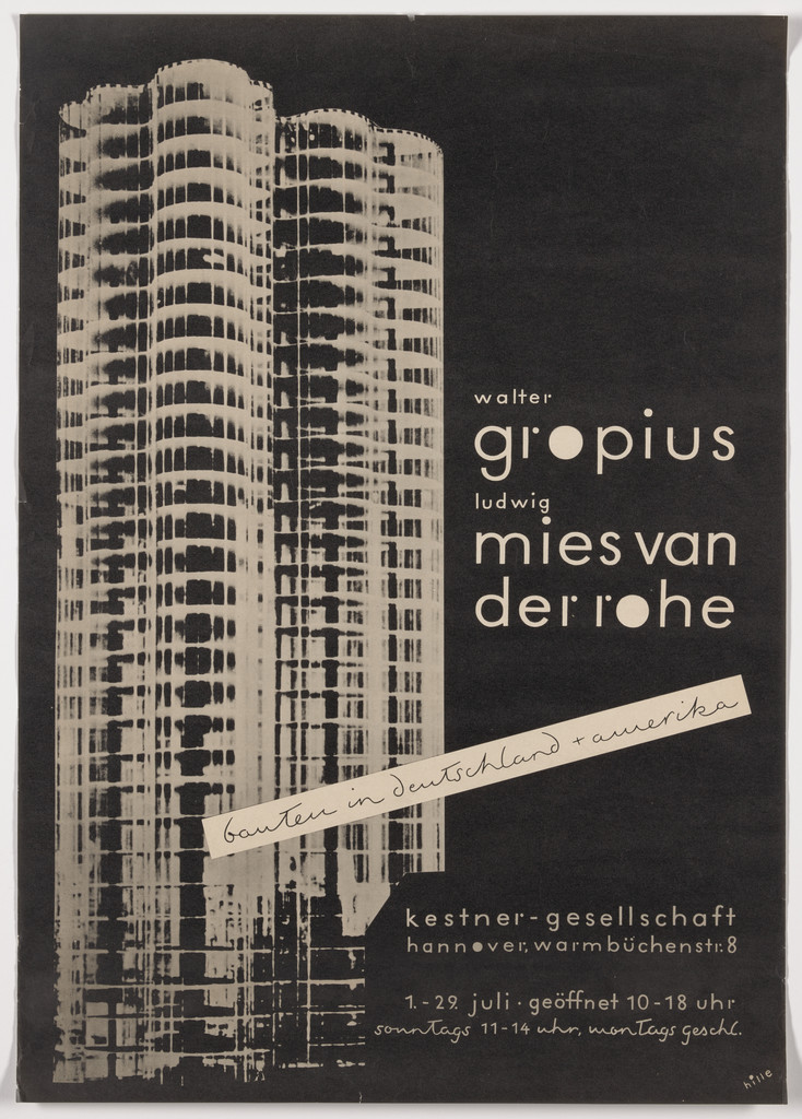 Walter Gropius, Ludwig Mies van der Rohe, Bauten in Deutschland & Amerika