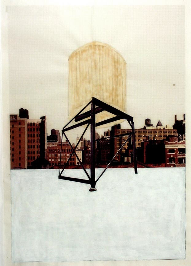 Rachel Whiteread. Drawing for Water Tower, III. 1997