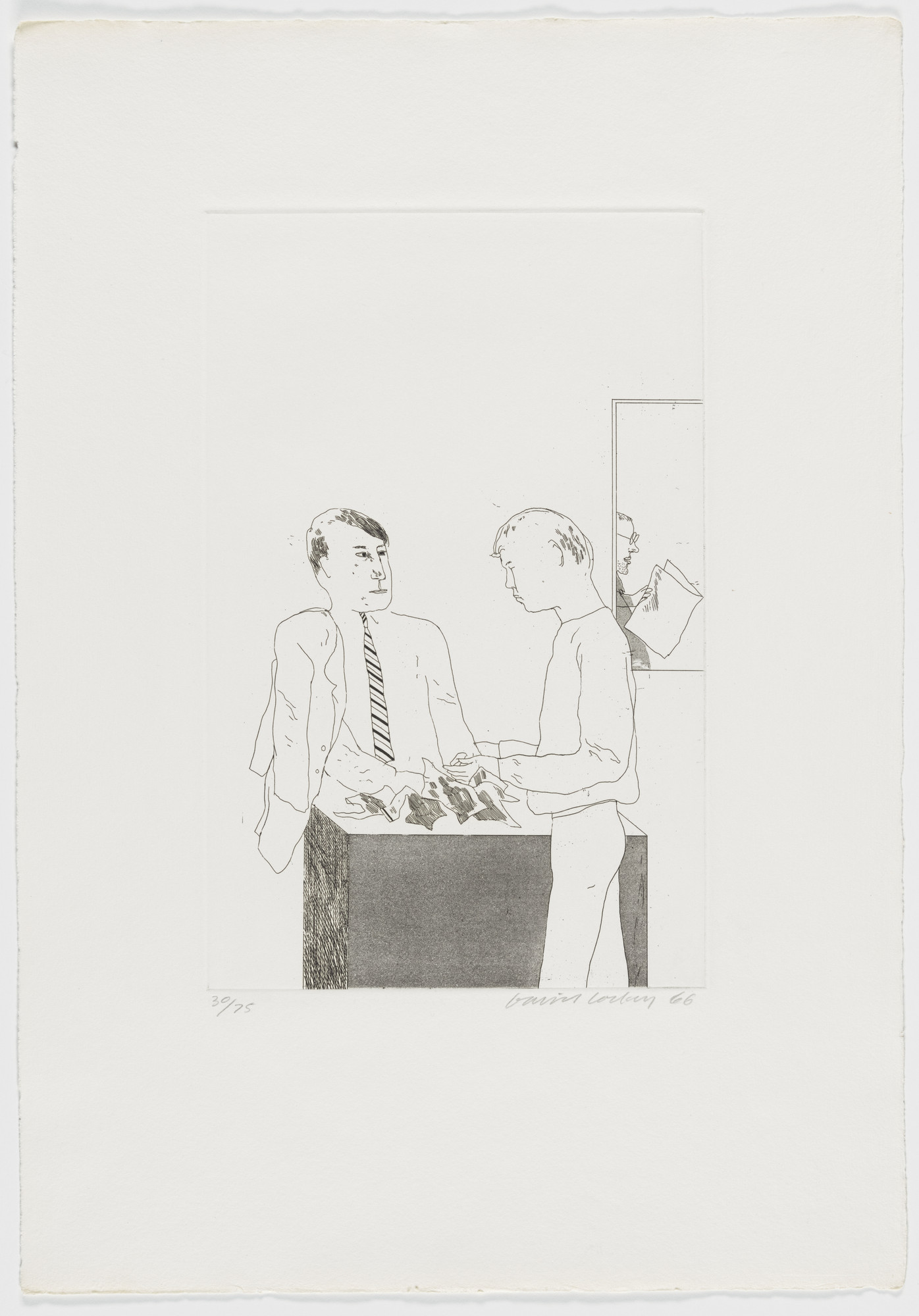 David Hockney. He Enquired After the Quality from Fourteen Poems