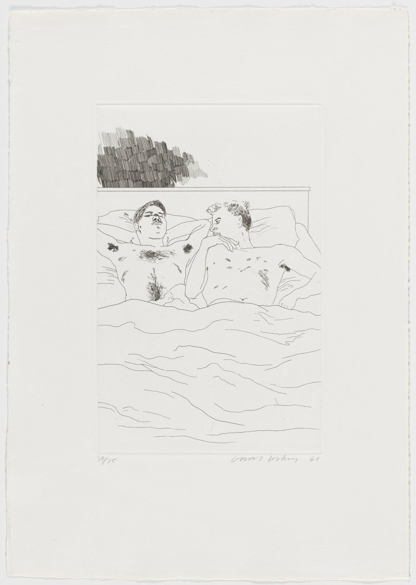 David Hockney. In the Dull Village from Fourteen Poems