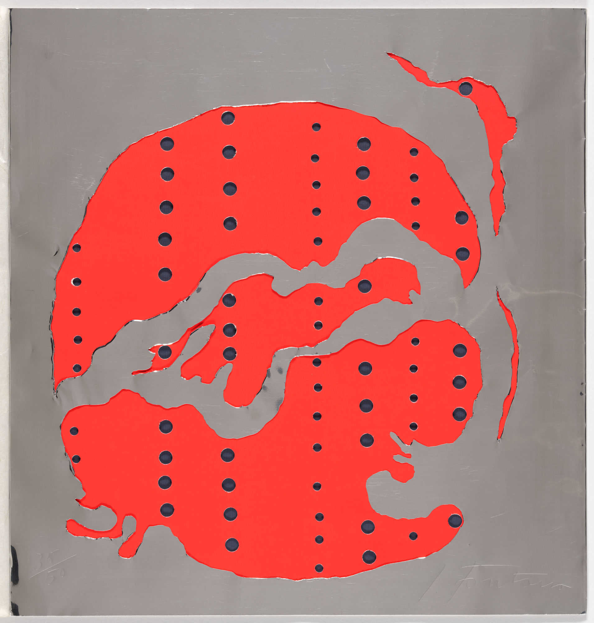 Lucio Fontana. Concetto Spaziale (Teatrino) , plate 2, from the