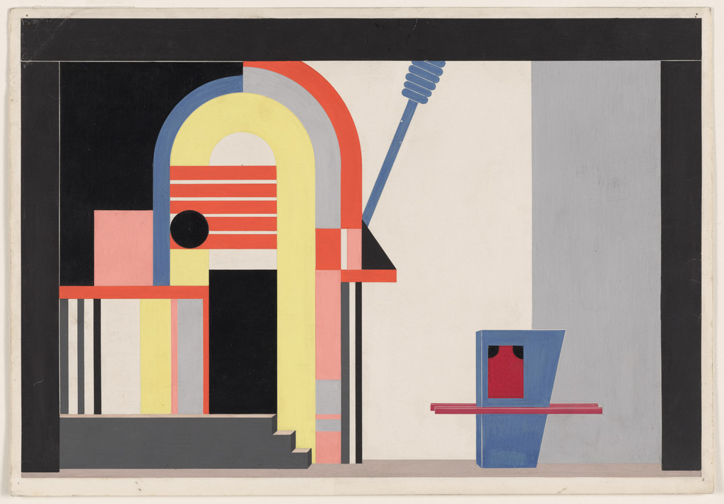 Street Beside the Old Pagoda of the Yellow Monks. Set design for the play Mann ist Mann (A Man's a Man)