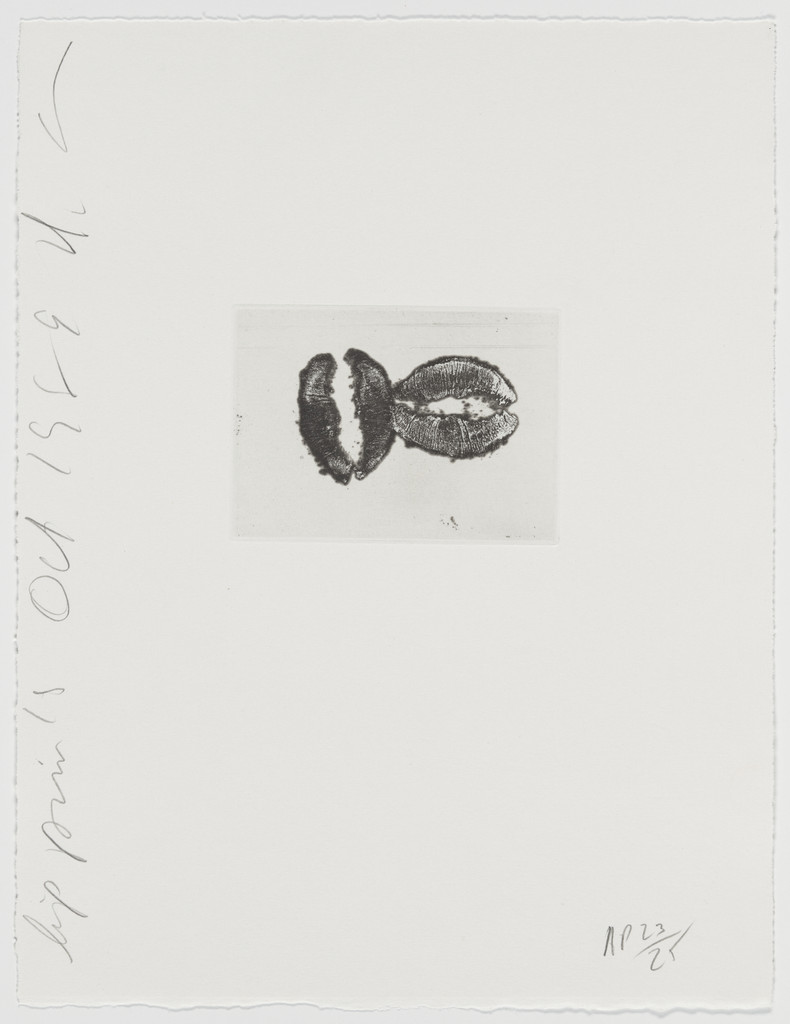 Lip Prints, Donald Sultan, October 1989