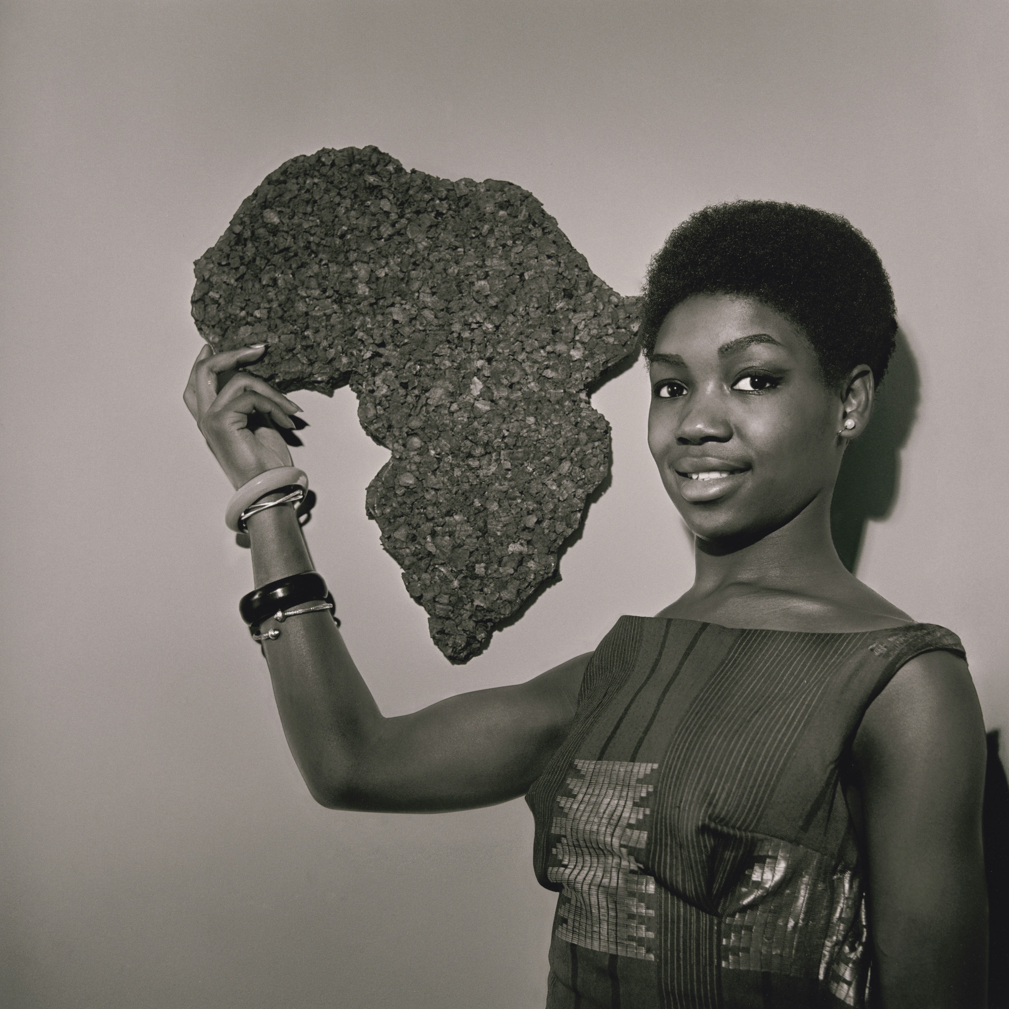 Kwame Brathwaite. Untitled (Nomsa with Africa). 1964-68 | MoMA