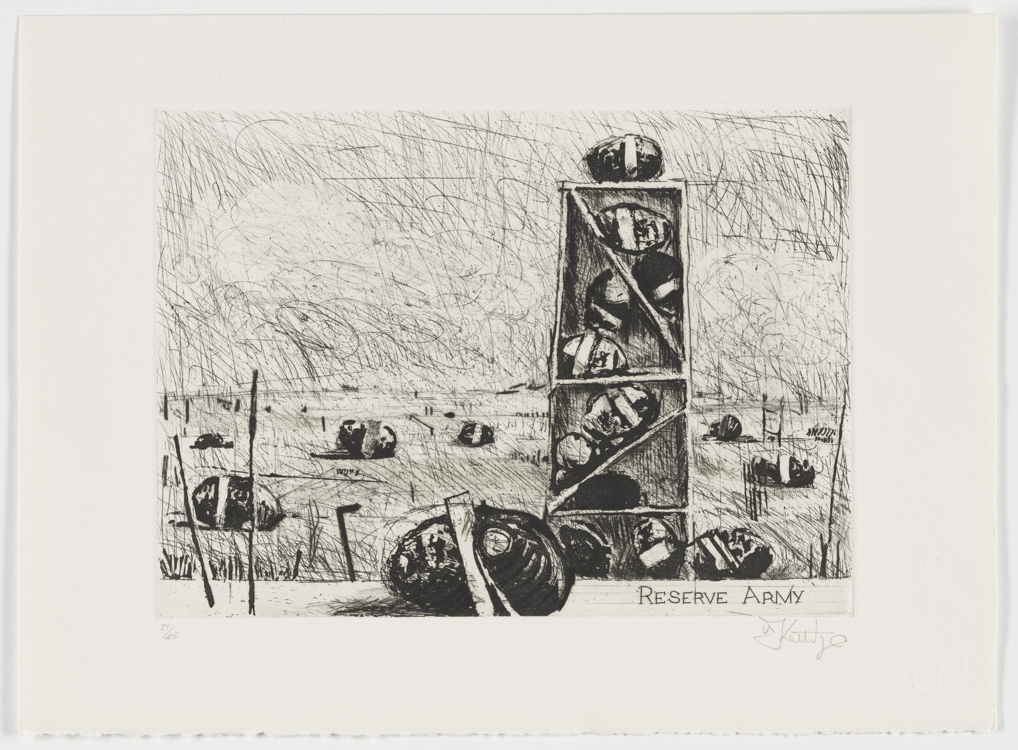 William Kentridge. Reserve Army from Little Morals