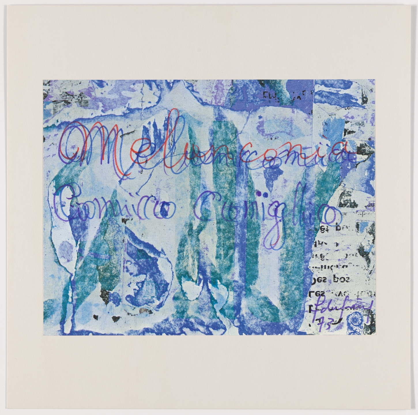 François Dufrêne. Untitled from The New Realists (Les Nouveaux réalistes). 1973
