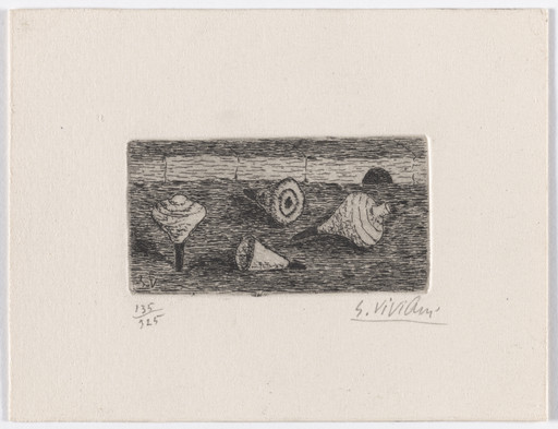 The Little Tops (Le Trottoline) from Six Etchings by Giuseppe Viviani (Sei Incisioni di Giuseppe Viviani)