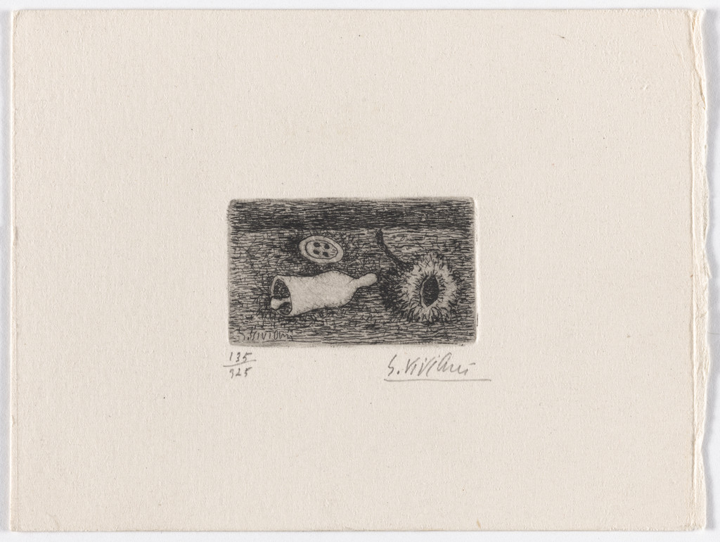 Thistle and Bell (Cardo e campanello) from Six Etchings by Giuseppe Viviani (Sei Incisioni di Giuseppe Viviani)