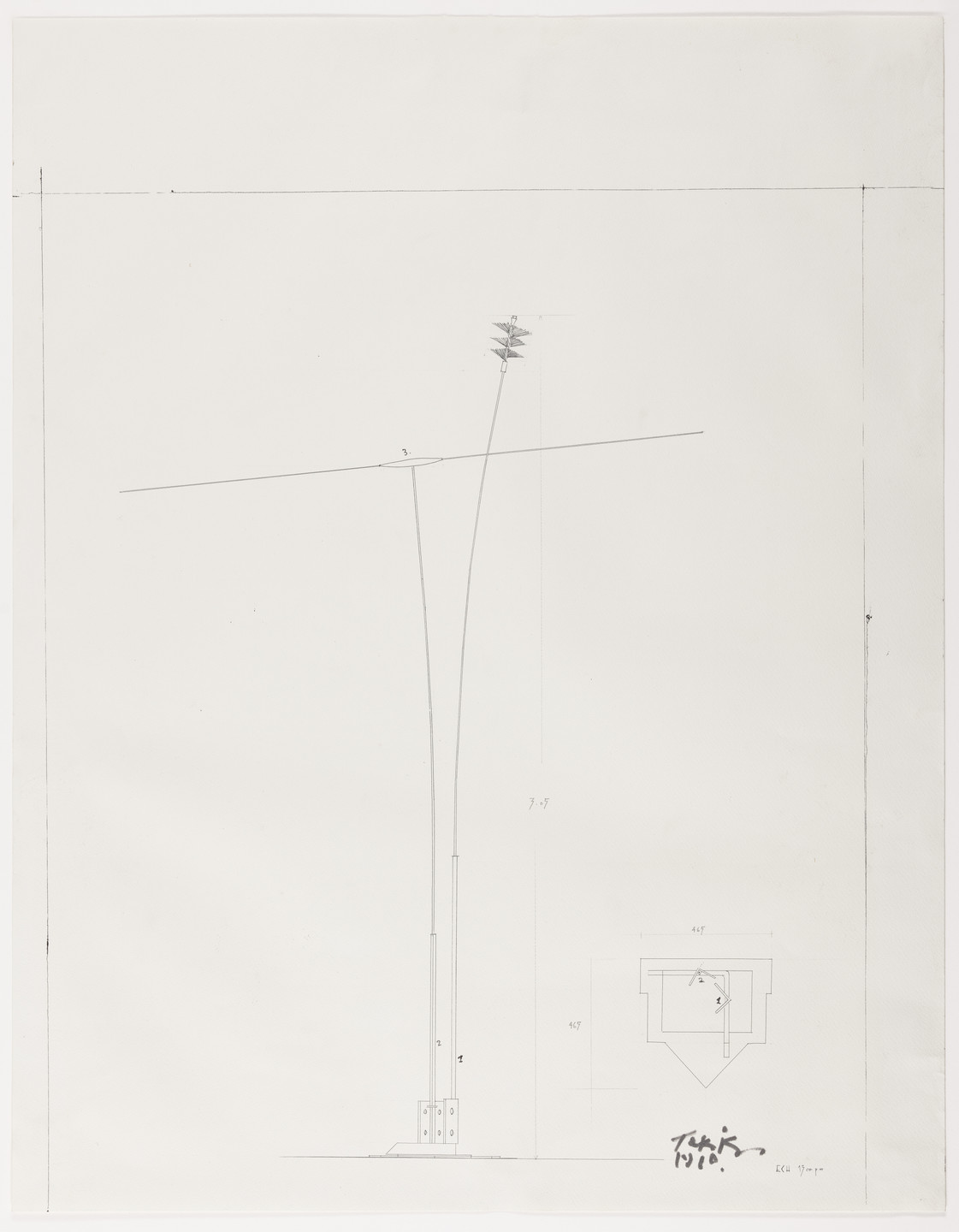 Takis. Plant and Rocket. 1960