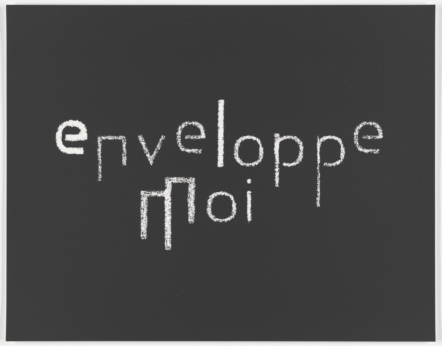 Annette Messager, Jean-Philippe Toussaint. Enveloppe-moi. 2013