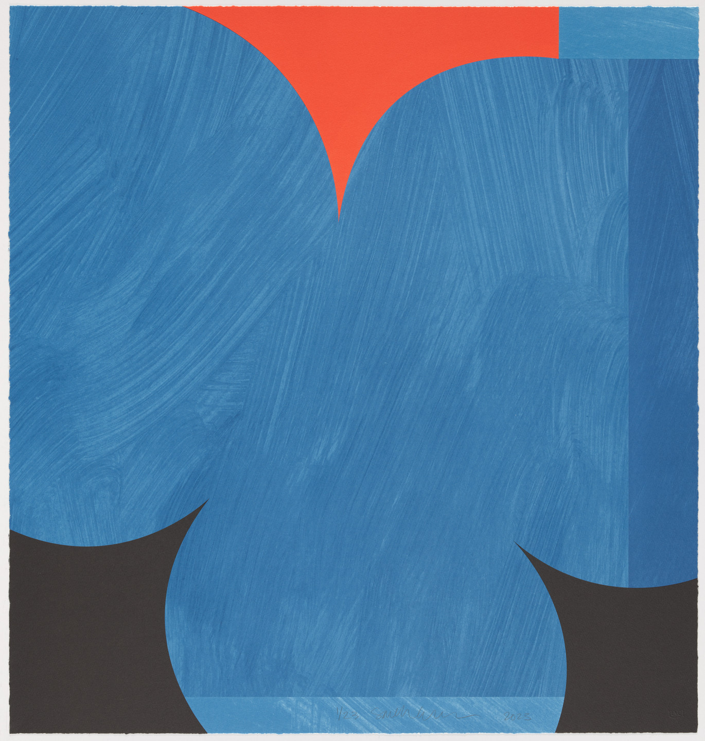 Sarah Crowner. Untitled (Blue Clovers). 2023
