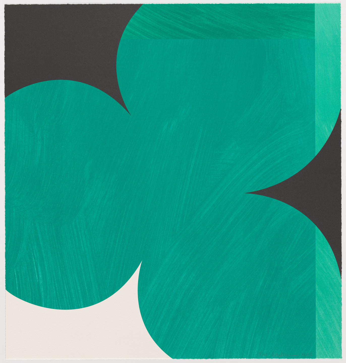 Sarah Crowner. Untitled (Green Clovers). 2023